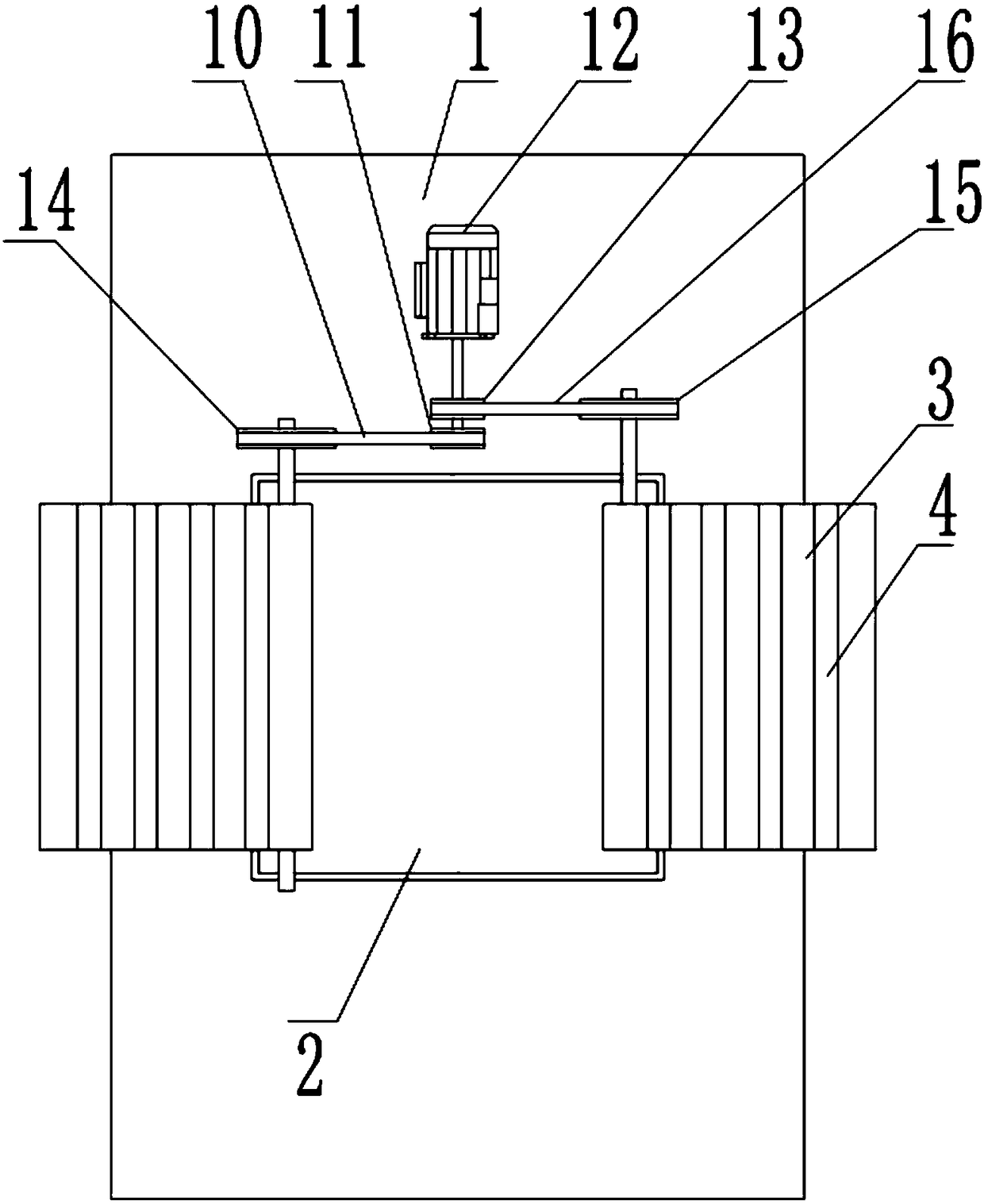 Belt type water surface garbage cleaning device for hydraulic engineering