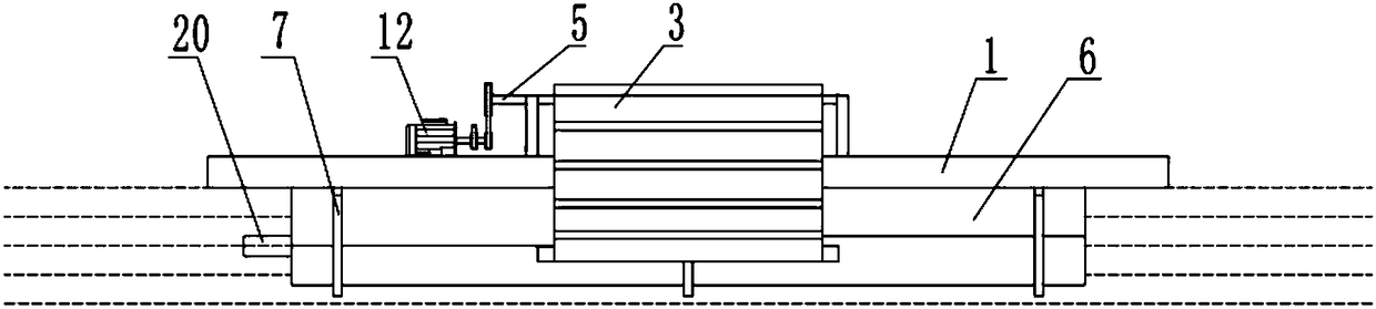 Belt type water surface garbage cleaning device for hydraulic engineering