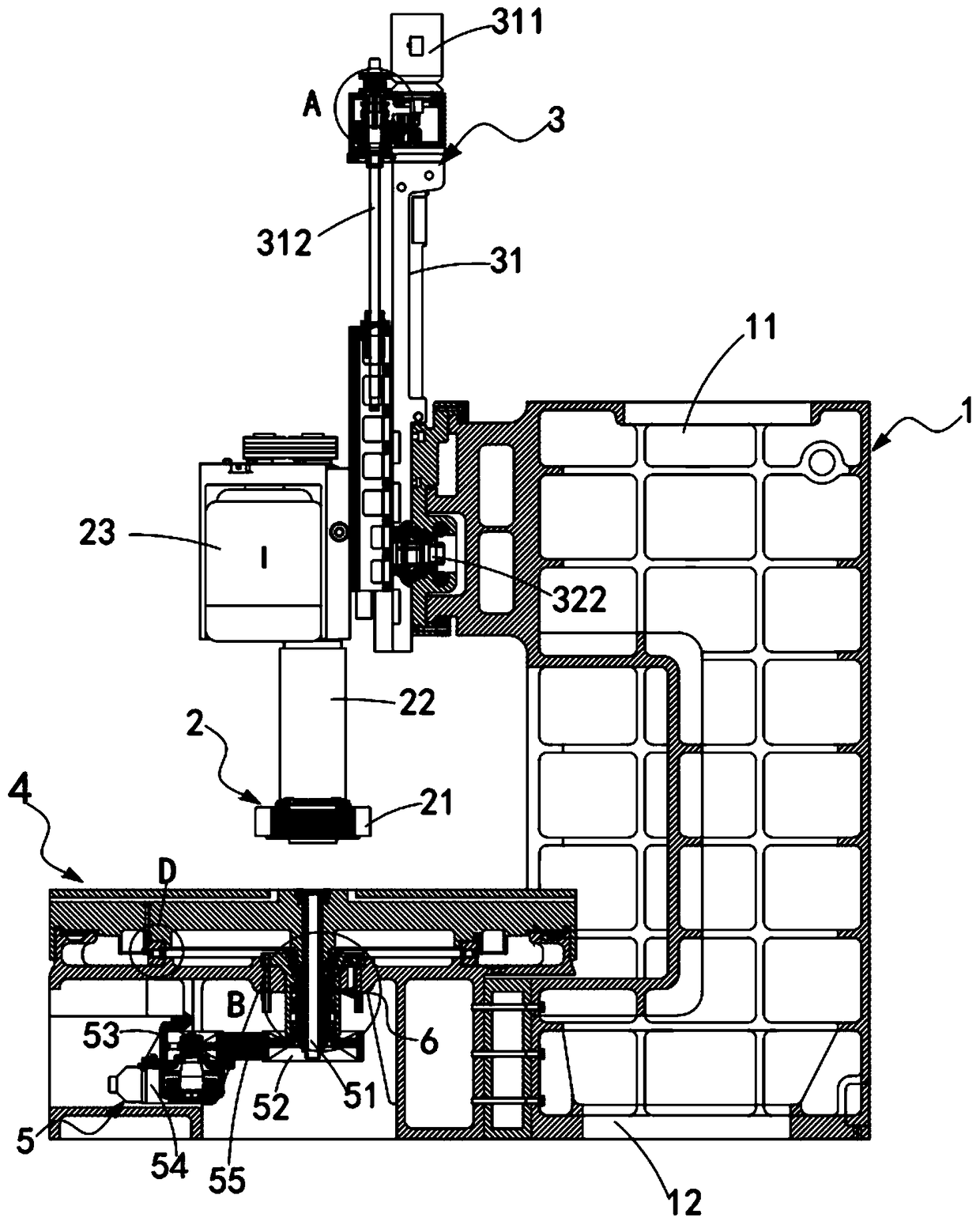 Super-large numerical control vertical mill machine