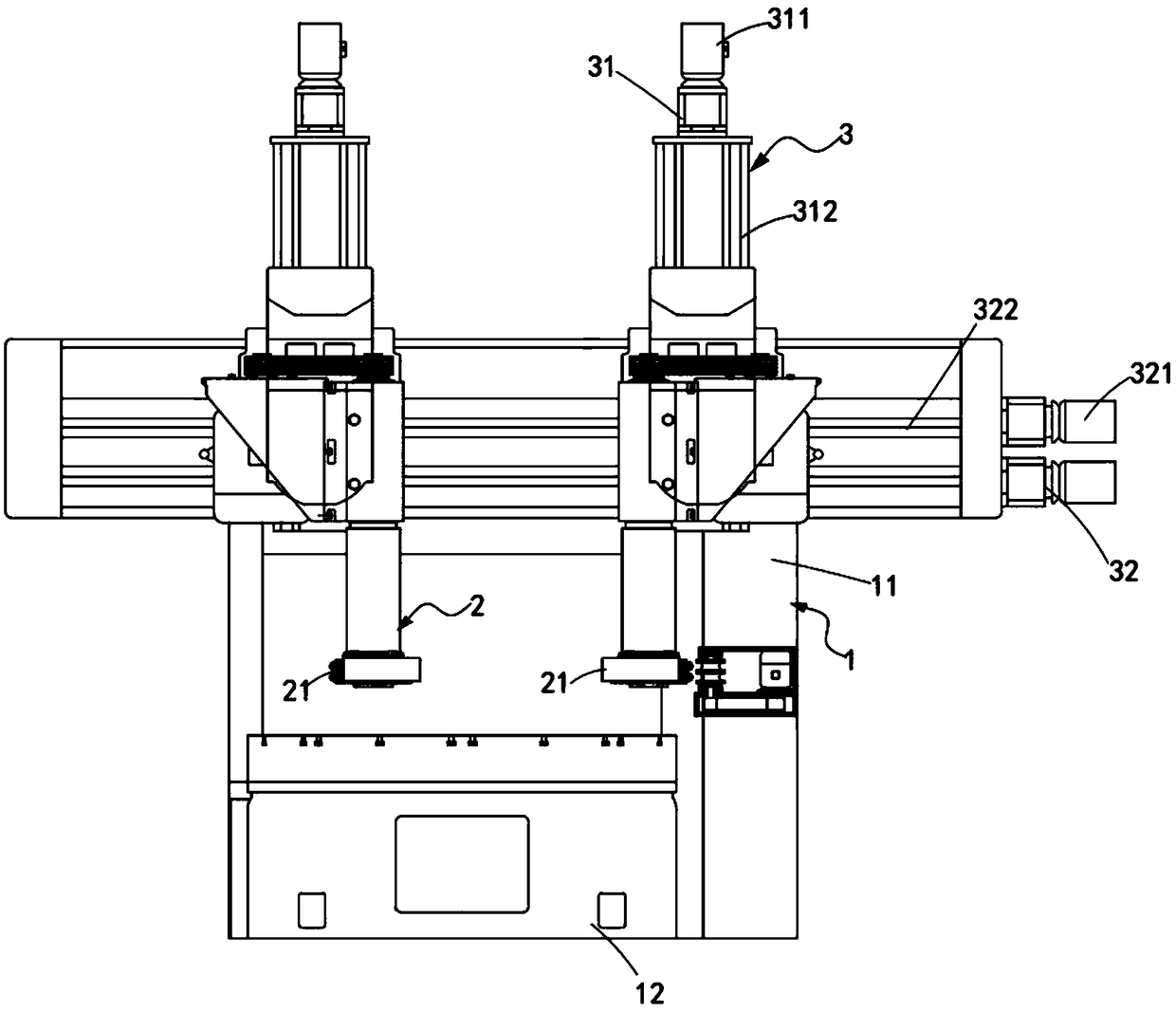 Super-large numerical control vertical mill machine