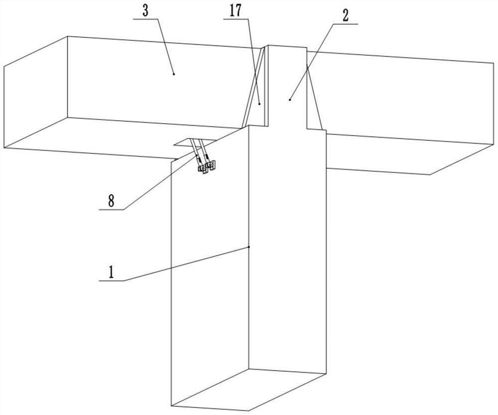 Assembly type buffering beam falling prevention device