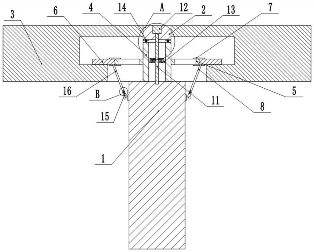 Assembly type buffering beam falling prevention device