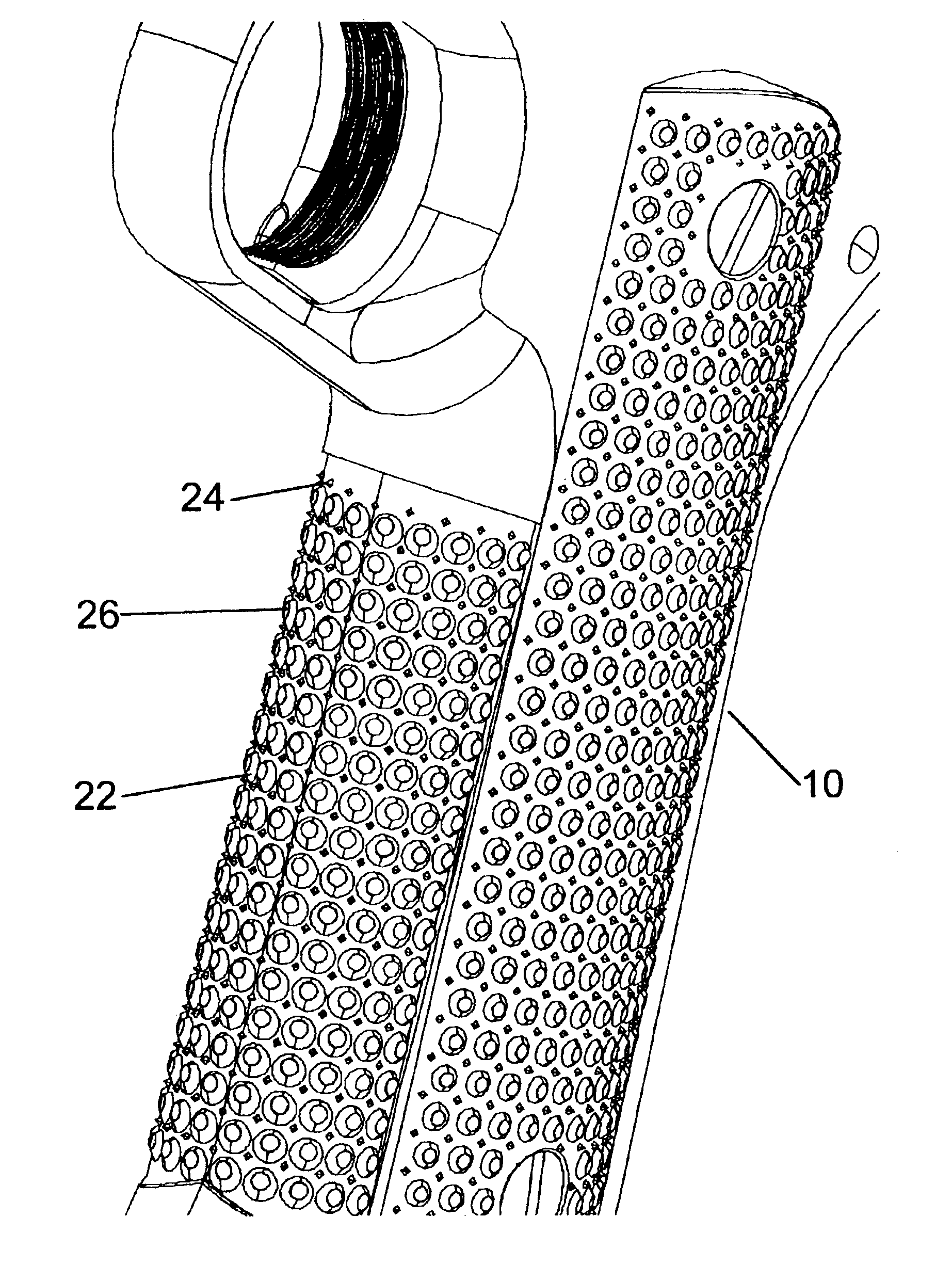 Grip friction pattern