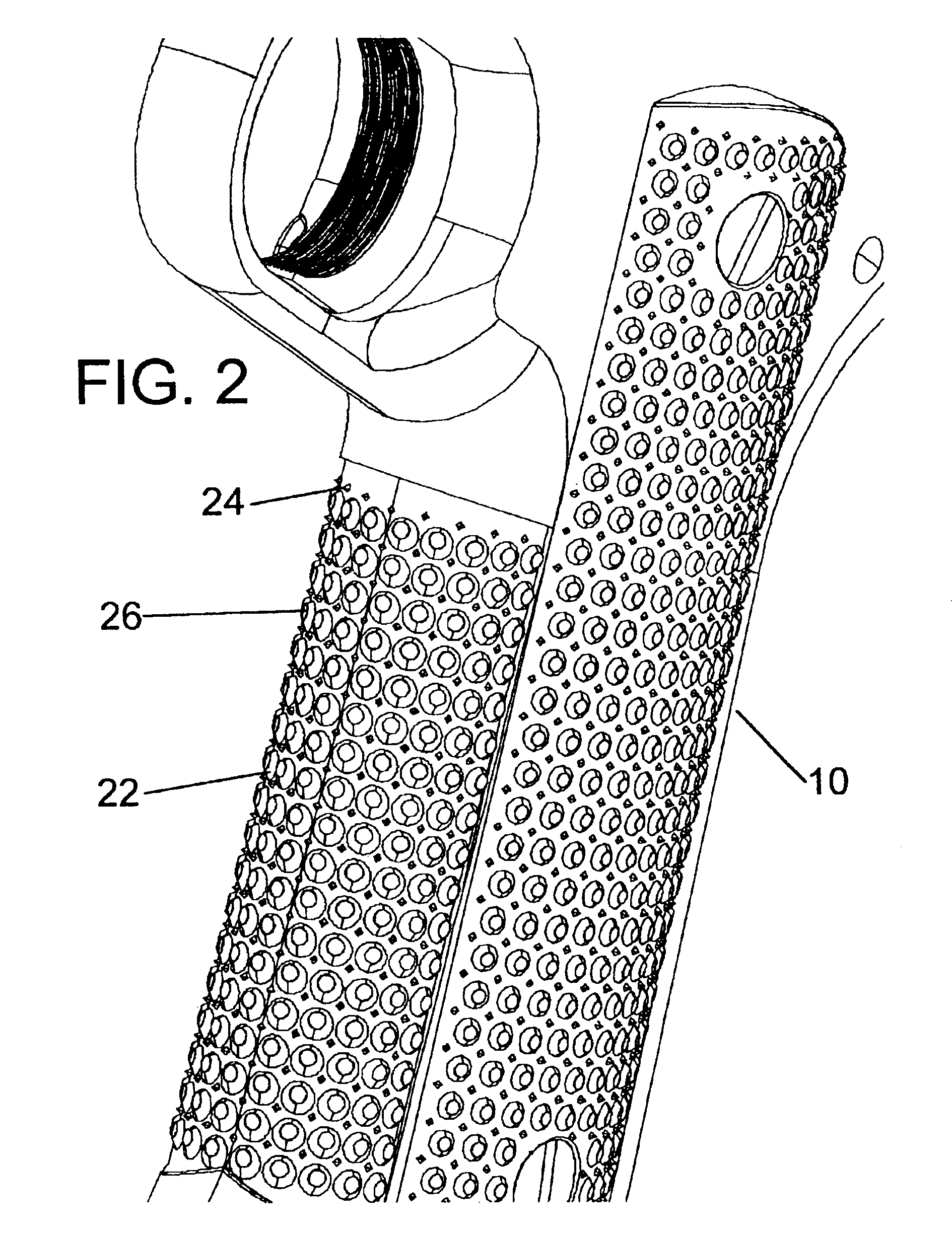 Grip friction pattern