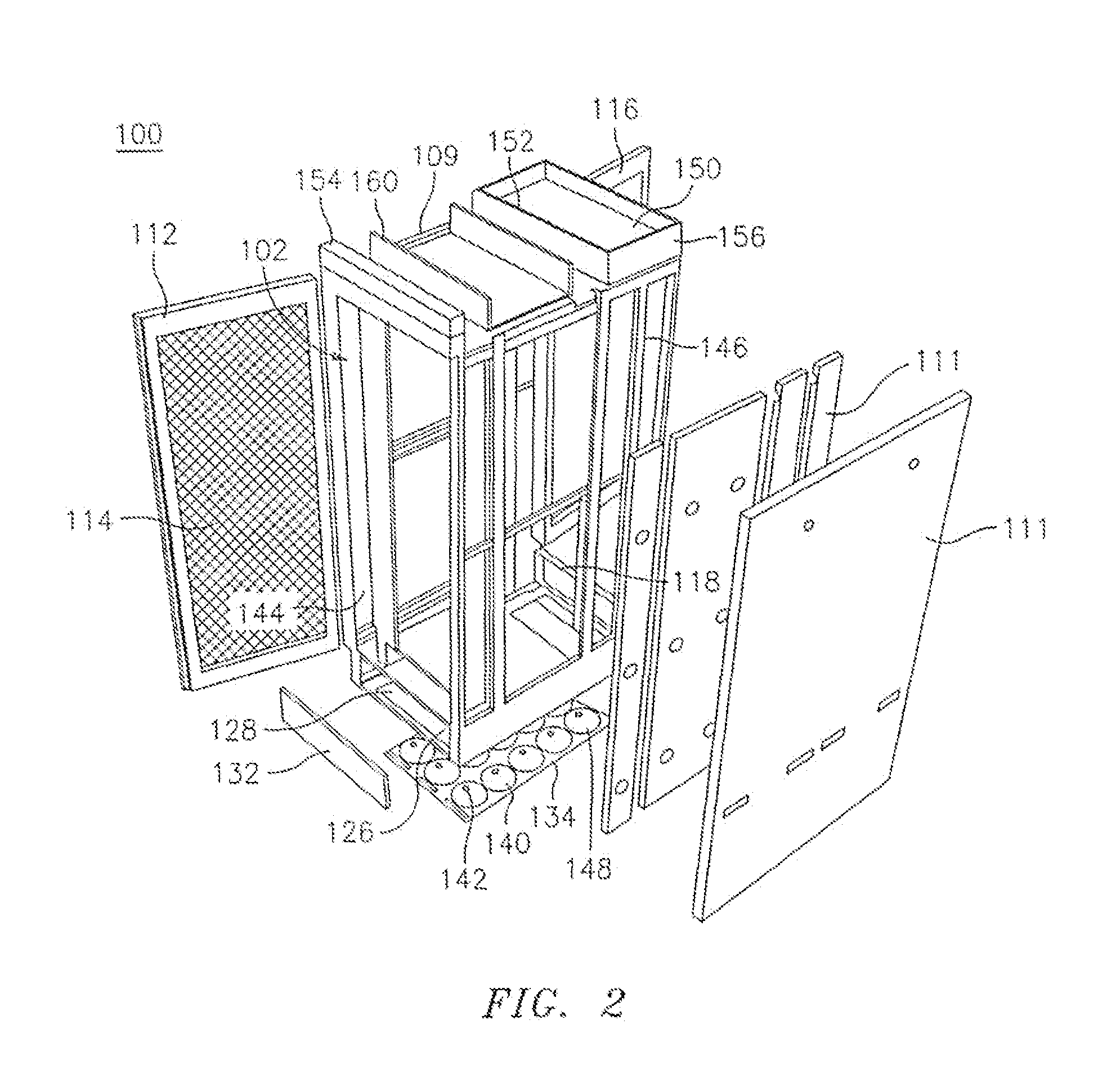 Cabinet for electronic equipment