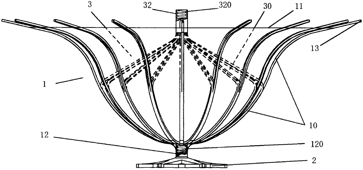 A left ventricular volume reduction device