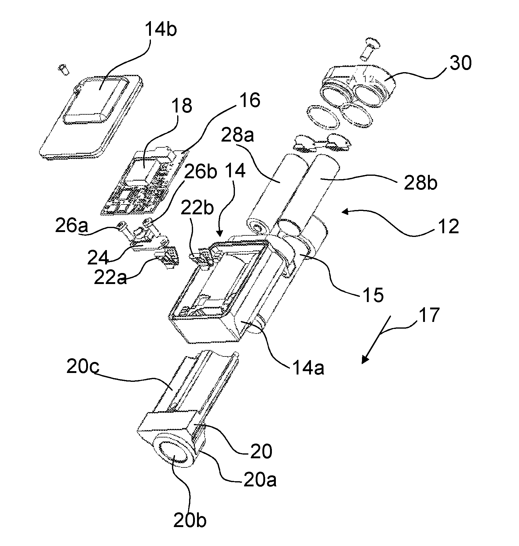 Sensor device with mounting means