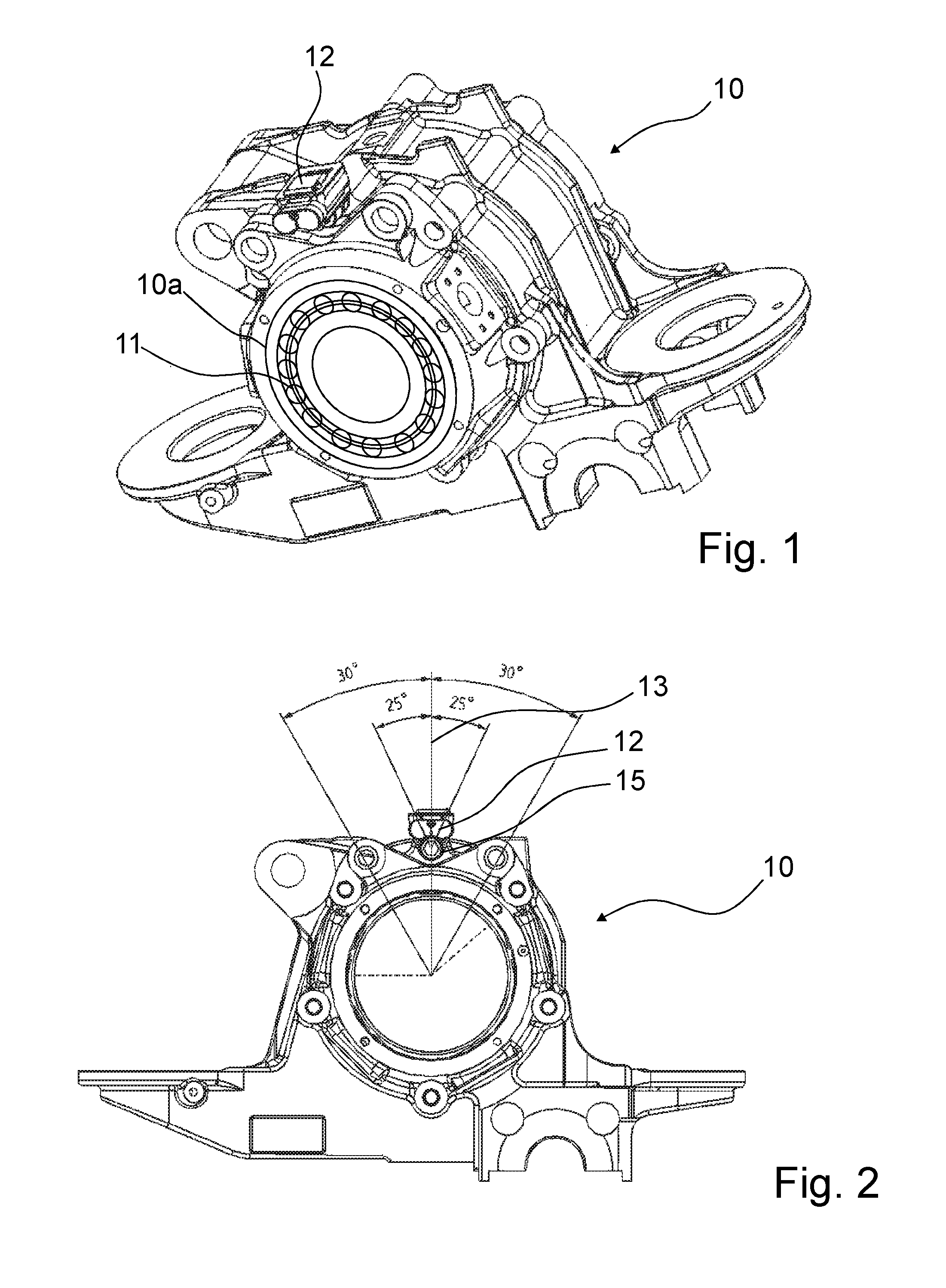 Sensor device with mounting means