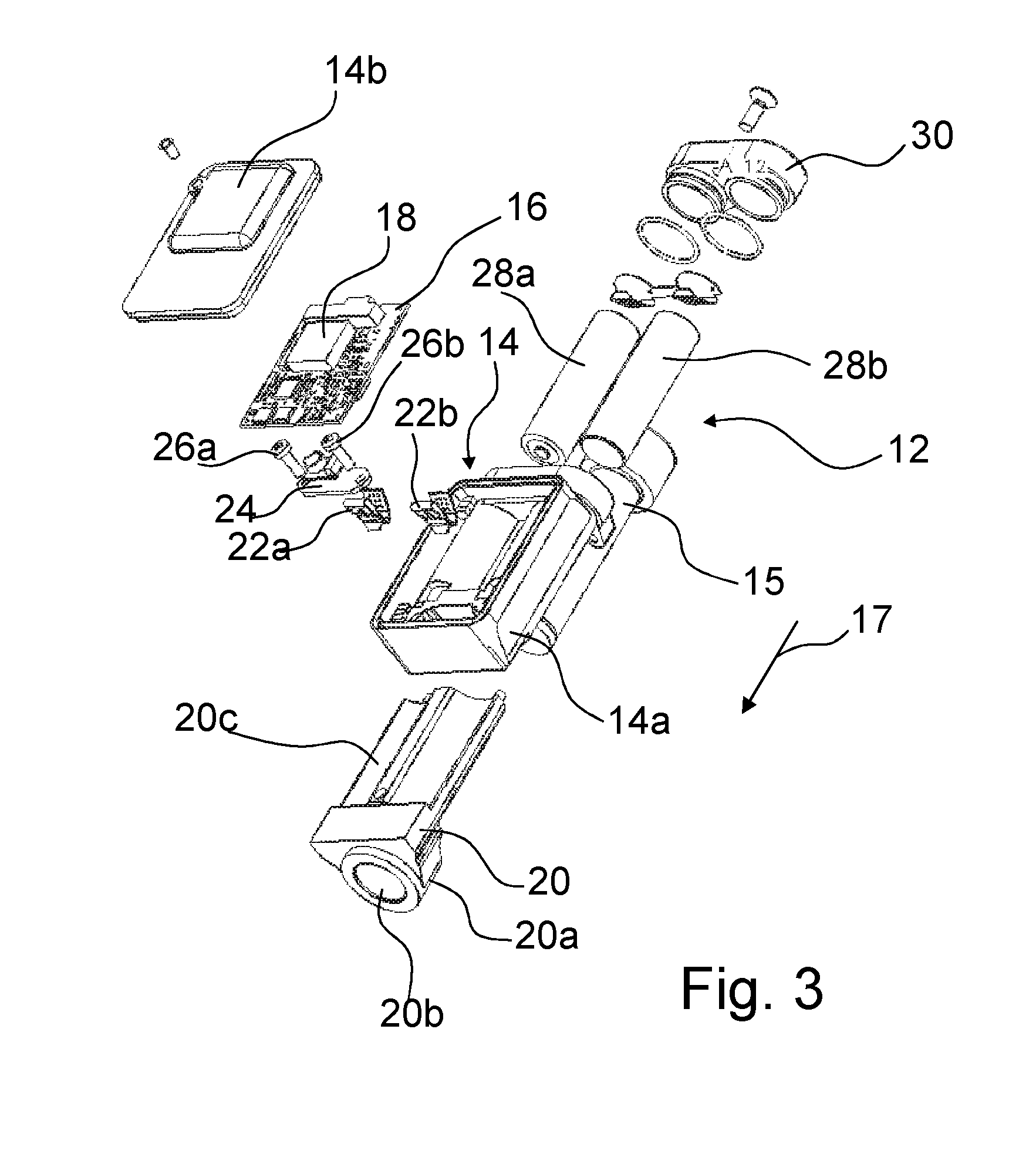 Sensor device with mounting means