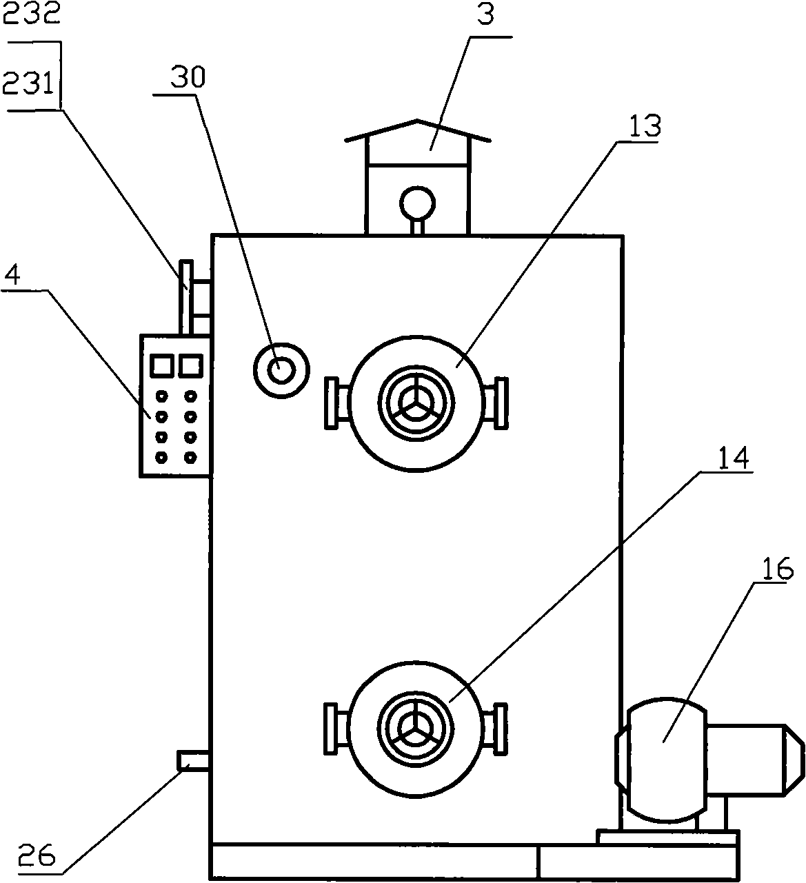 Coal-firing agricultural soil hot water sterilization machine