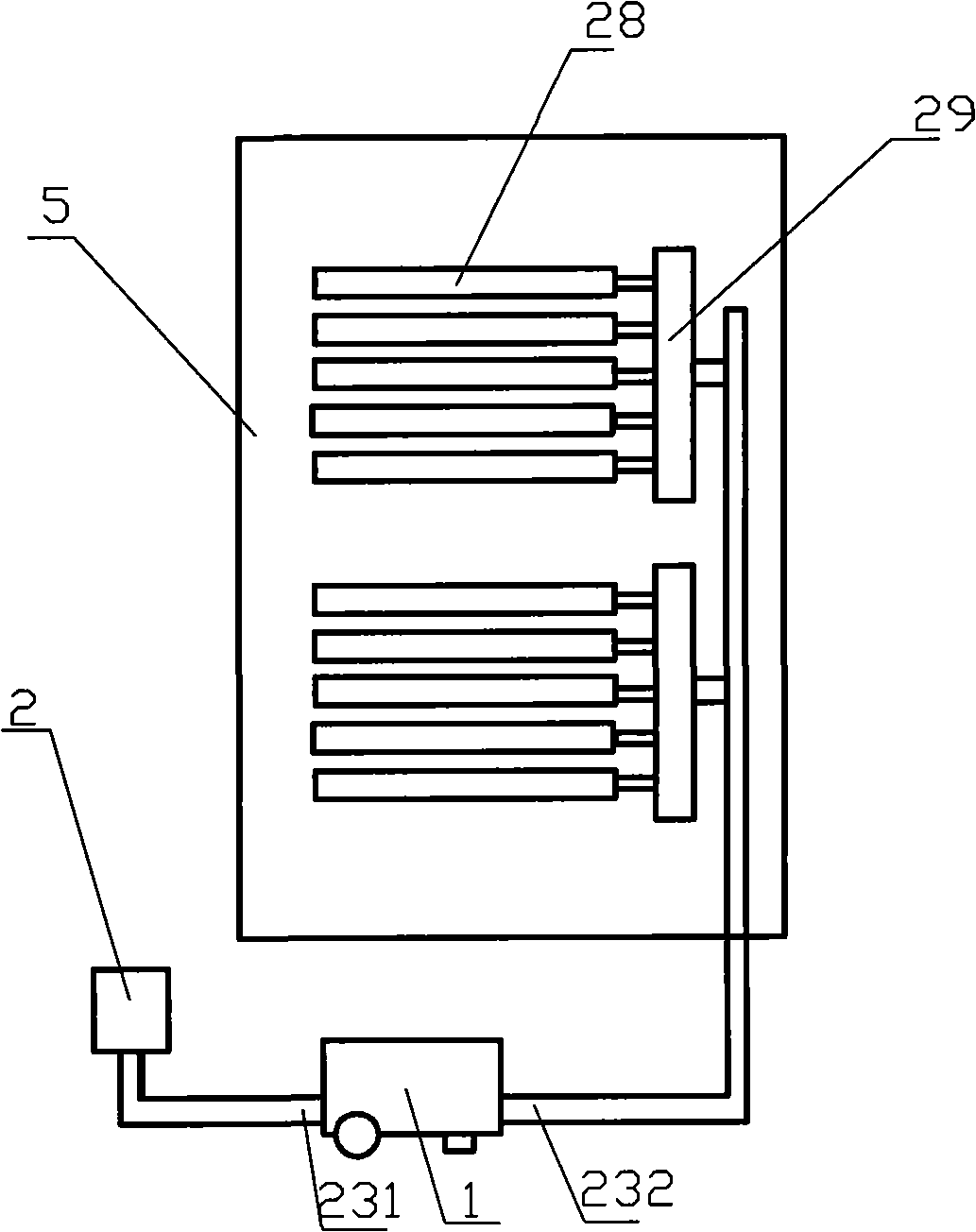 Coal-firing agricultural soil hot water sterilization machine