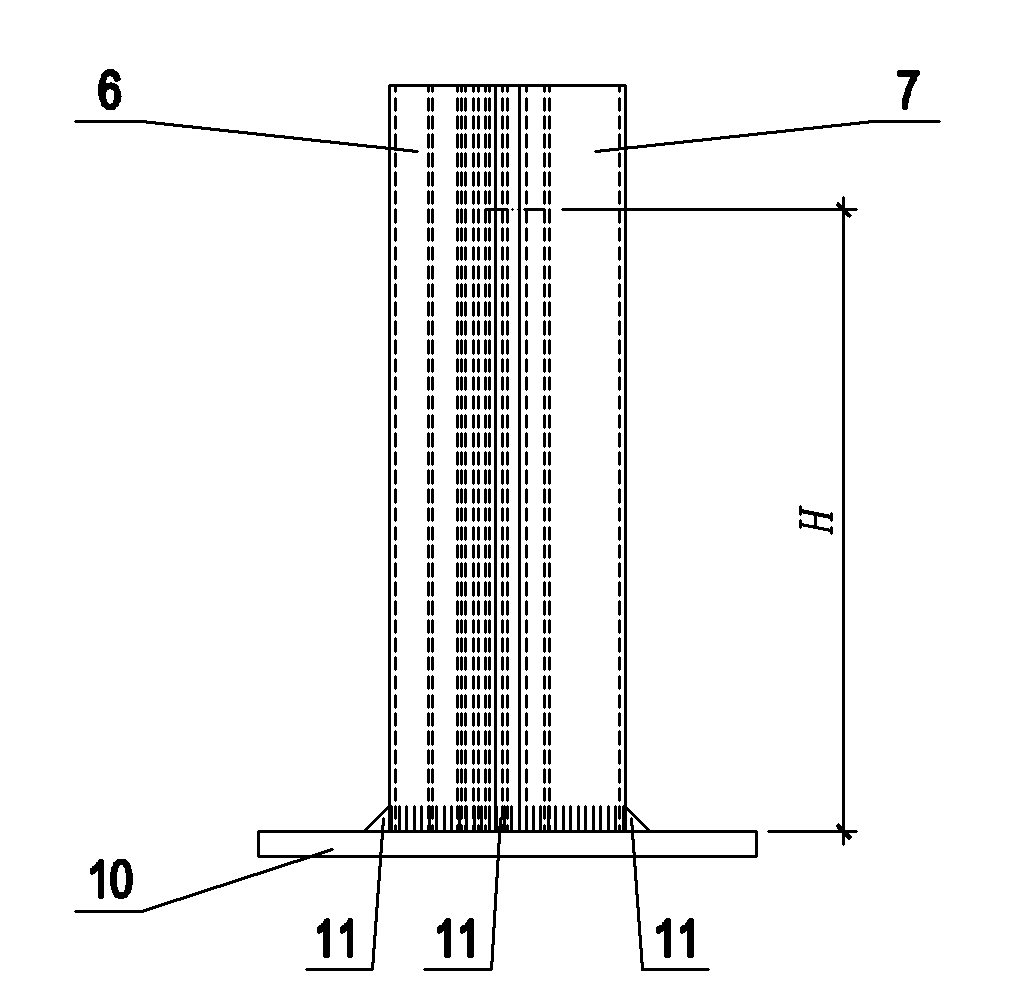 Unit curtain wall structure capable of improving water tightness