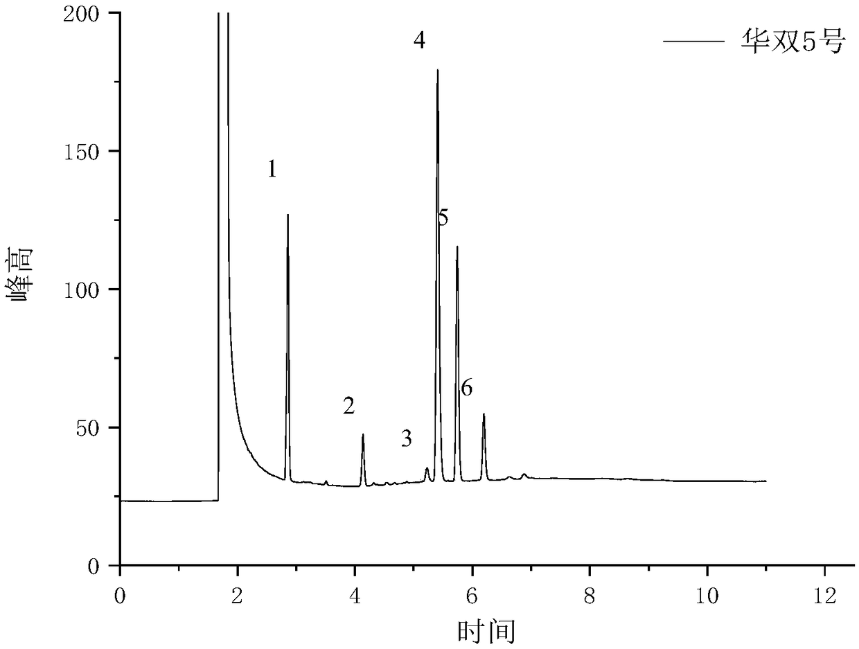 Molecular marker of high erucic acid gene in Brassica napus L. and breeding method thereof