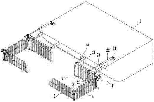 Debris raking device for water surface floating debris