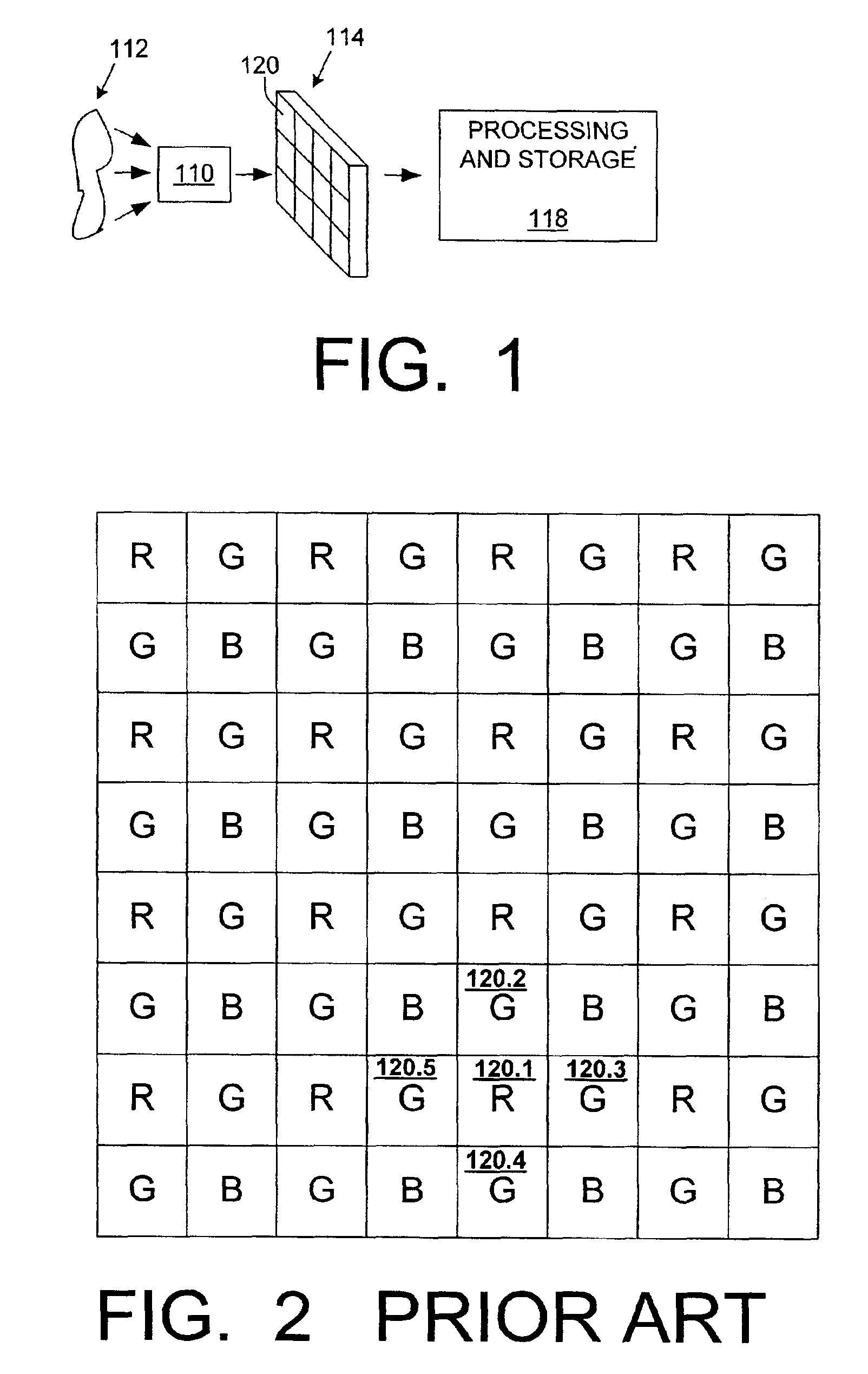 Reconstruction of color components in digital image processing