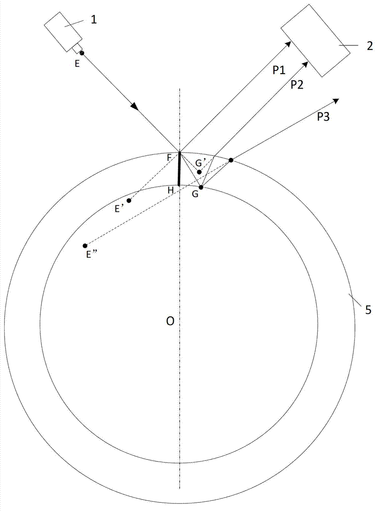 Wall thickness detecting device and wall thickness detecting method for transparent and semitransparent glass bottles