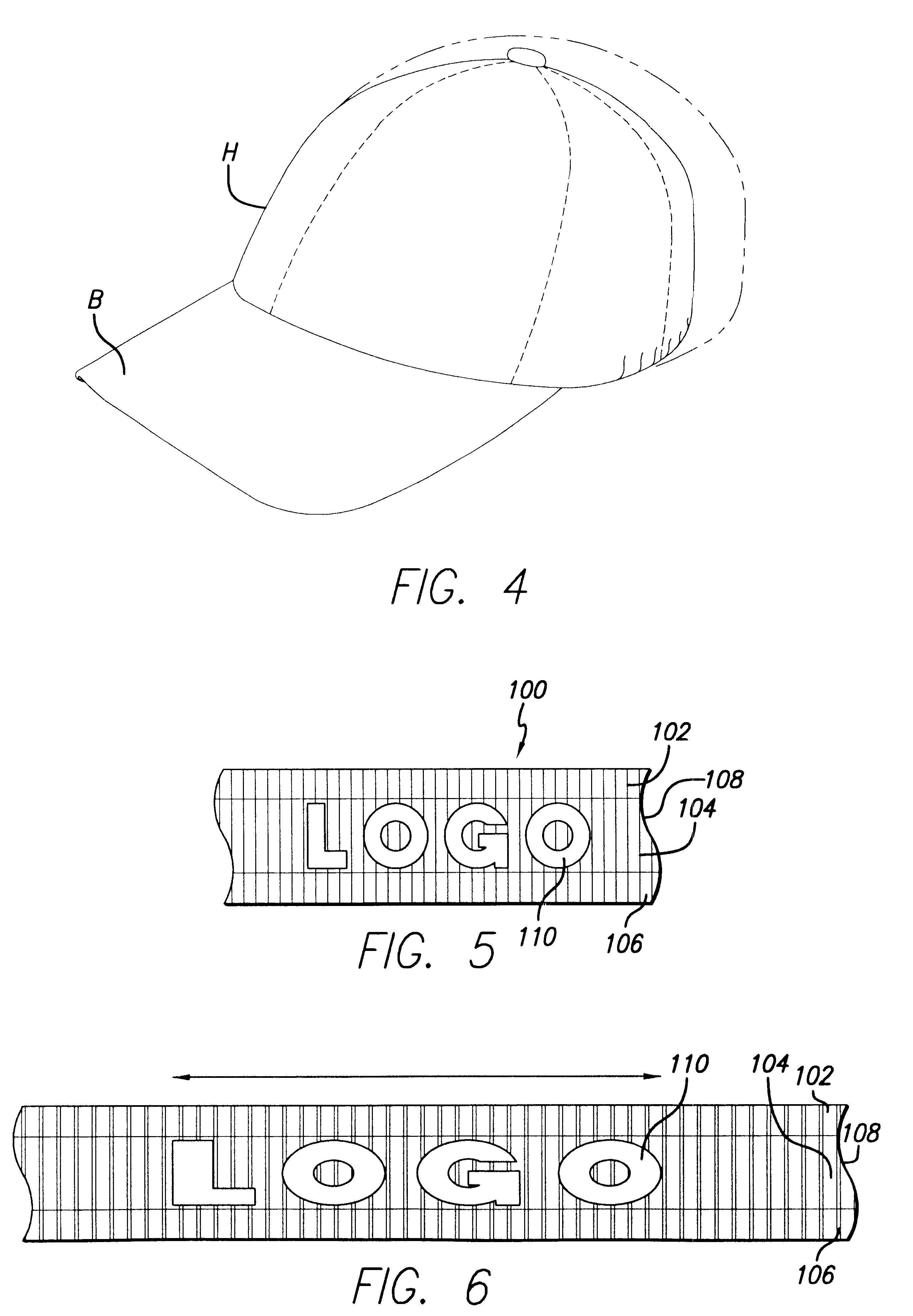 Three component elastic band