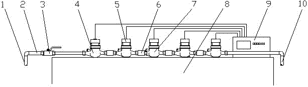 Device for detecting accuracy of mechanical water meter