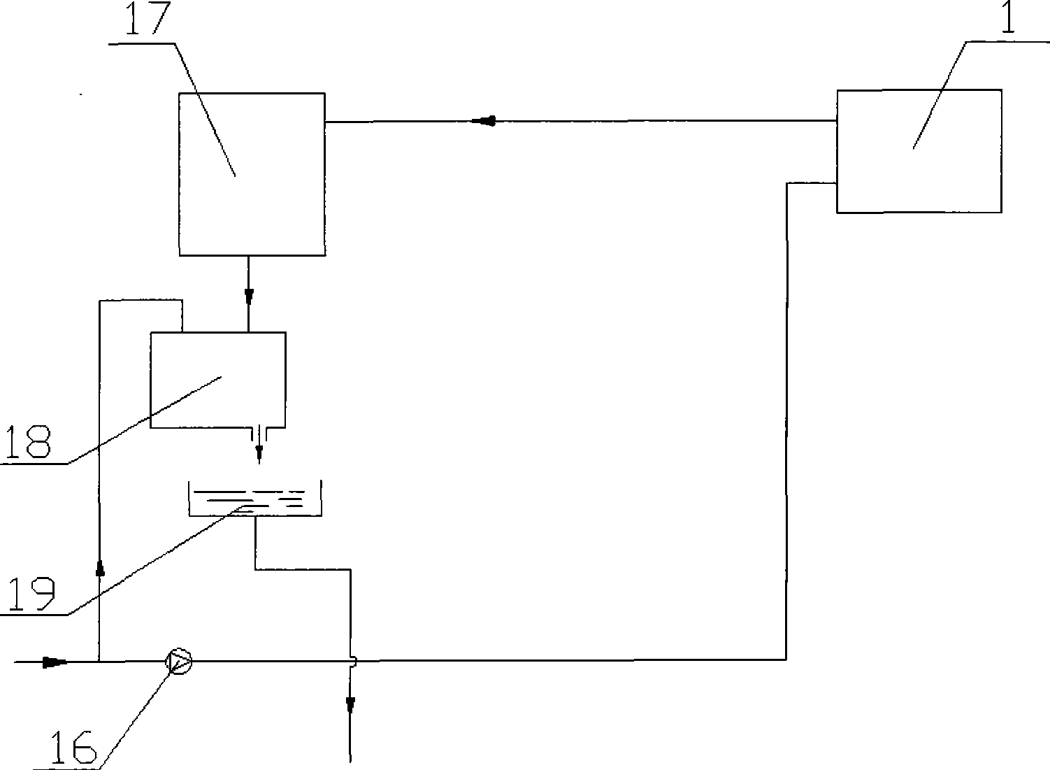 Waste heat recovery type hot-water boiler device in bathroom