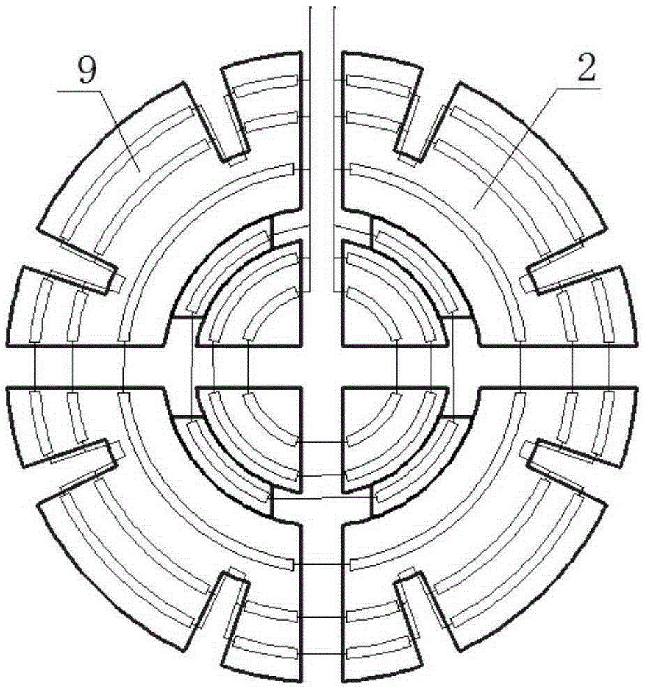 Earth pressure balance shield machine with freezing function and tool change method thereof