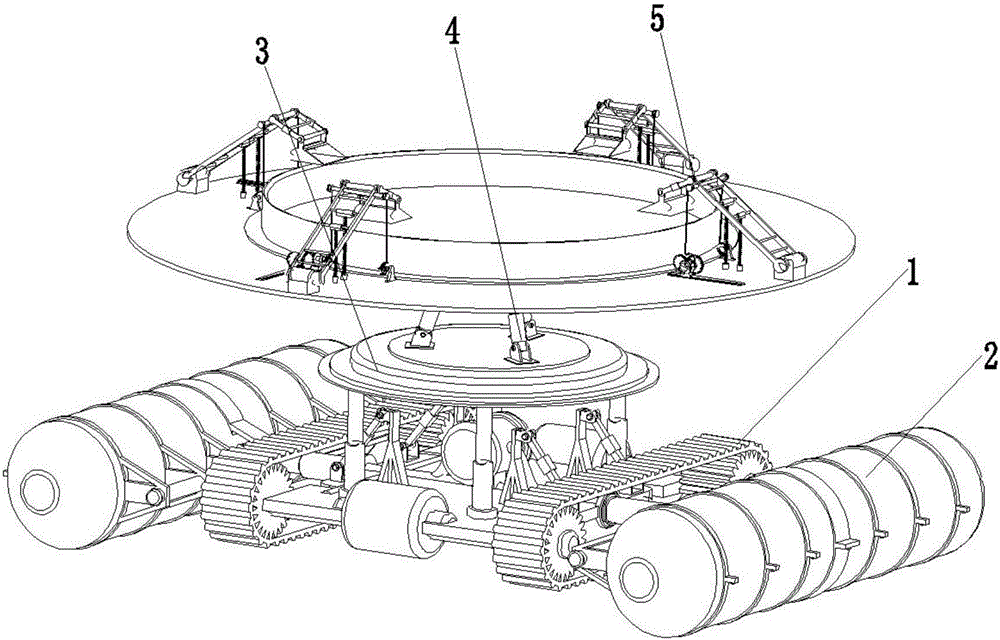 Full-intelligent fishpond feed putting integrated machine