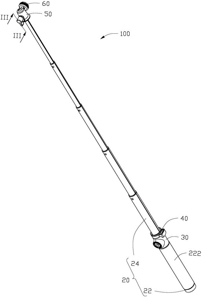 Auxiliary shooting rod, bearing seat and supporting and connecting assembly