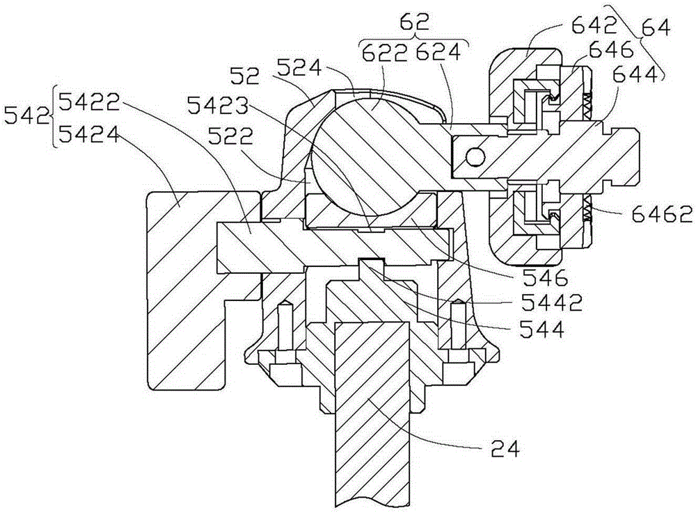 Auxiliary shooting rod, bearing seat and supporting and connecting assembly