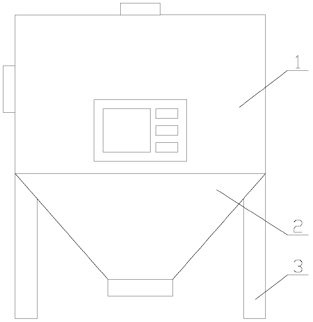 Efficient bag type dust collector with ash bucket anti-blocking function