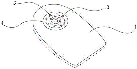 Healthcare decompression pad capable of correcting plantar fasciitis