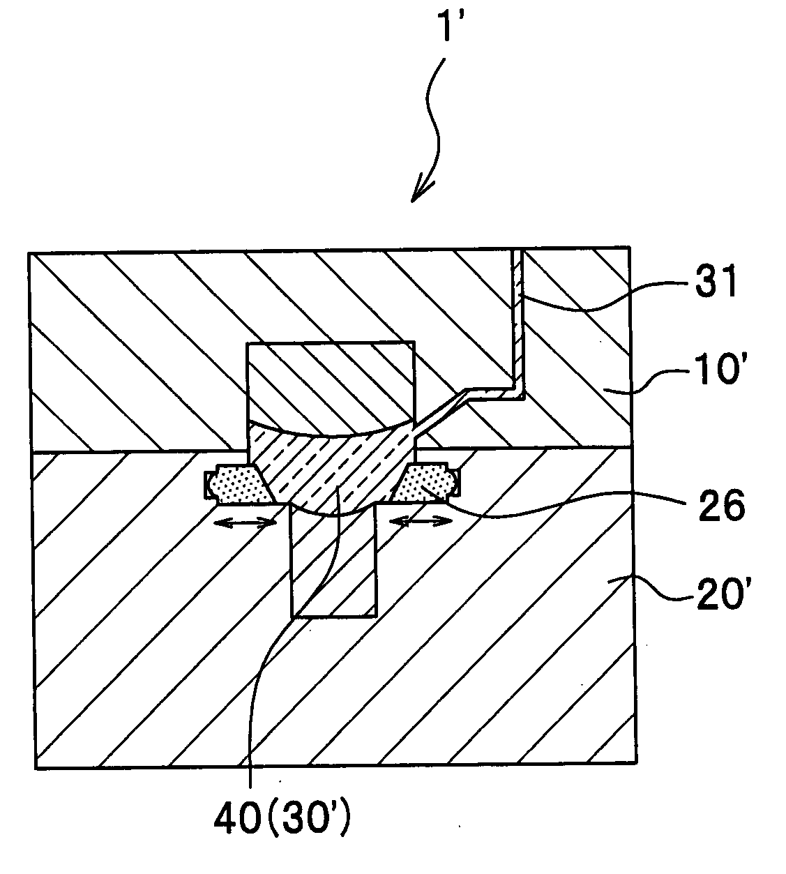 Plastic molding die