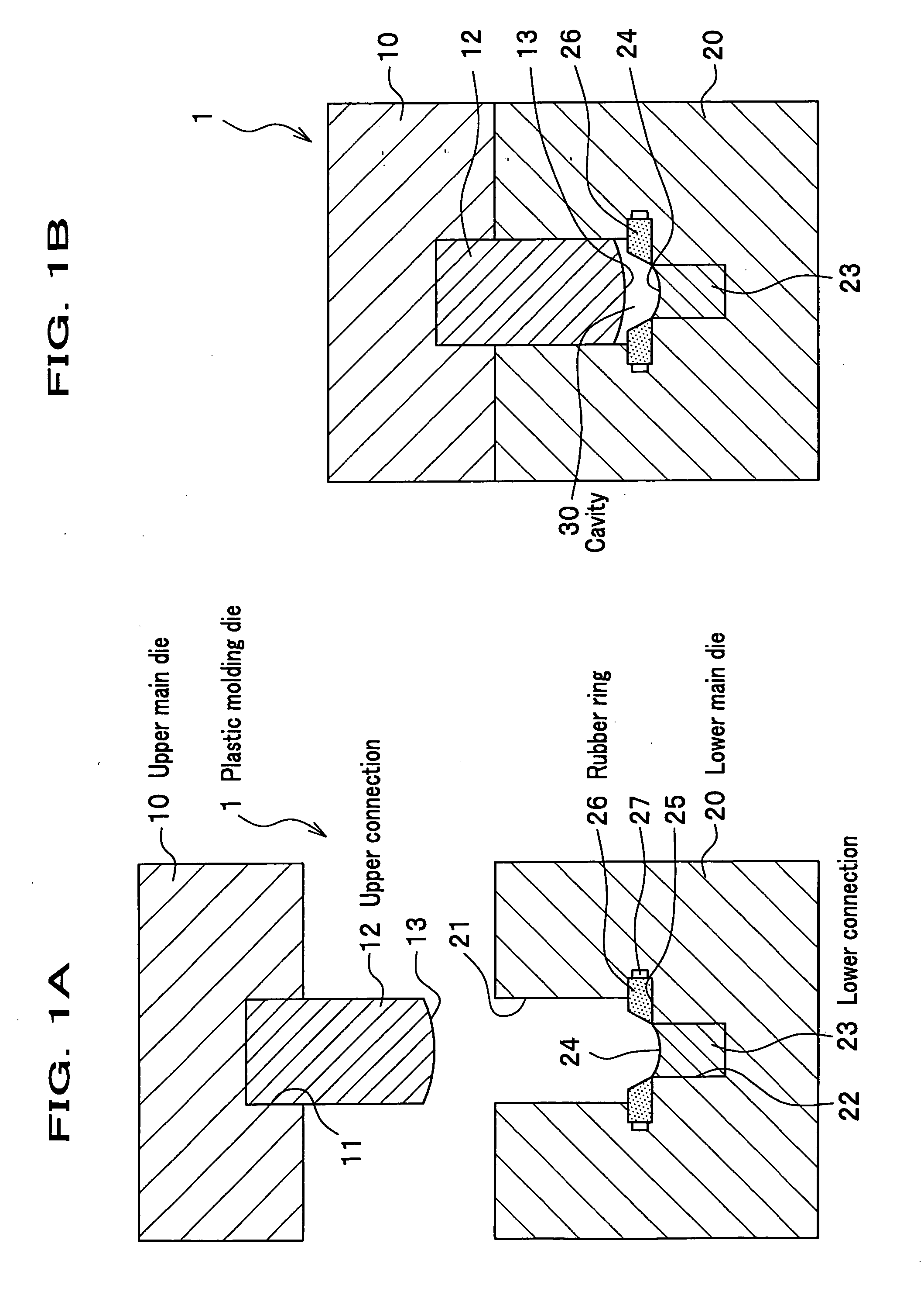 Plastic molding die