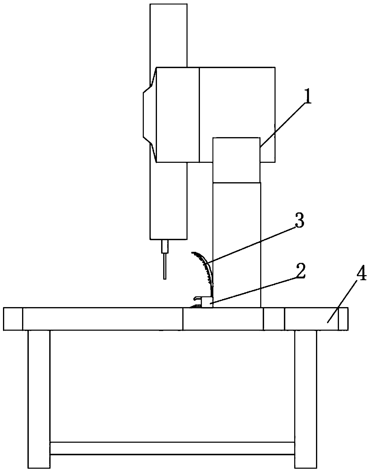 Visual wind type magnetic variable numerical control machine tool