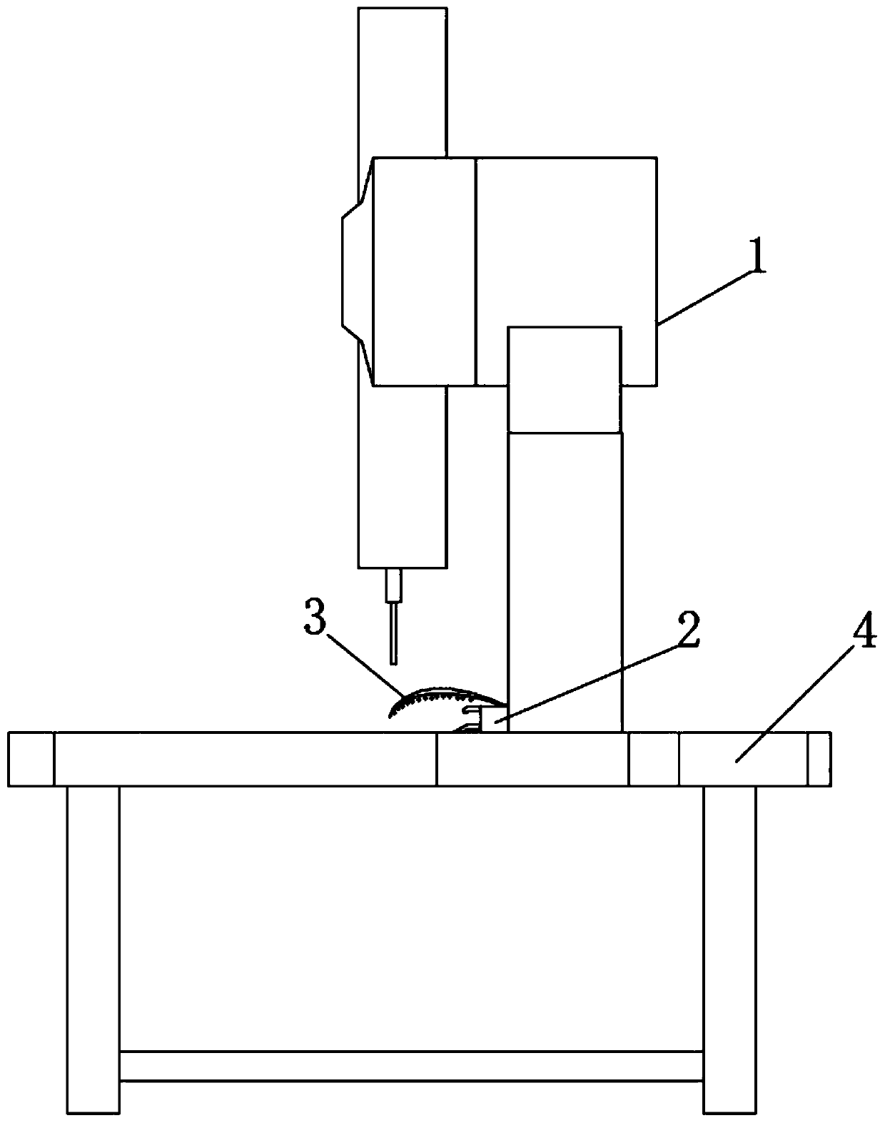 Visual wind type magnetic variable numerical control machine tool