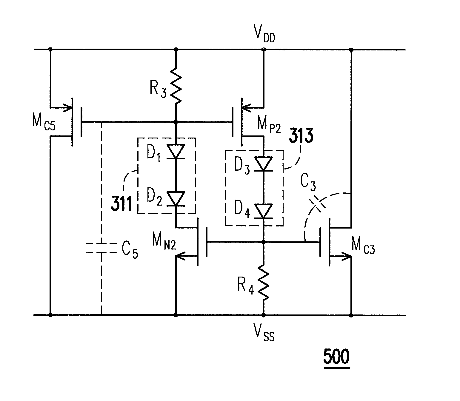 Electrostatic discharge clamp circuit