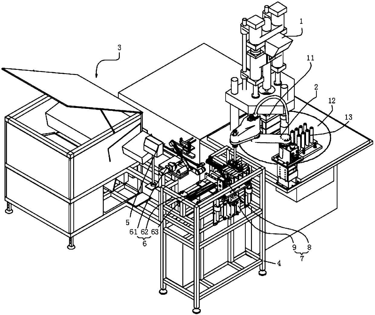 Stacking-pushing-type pipe body fully-automatic feeding device and method