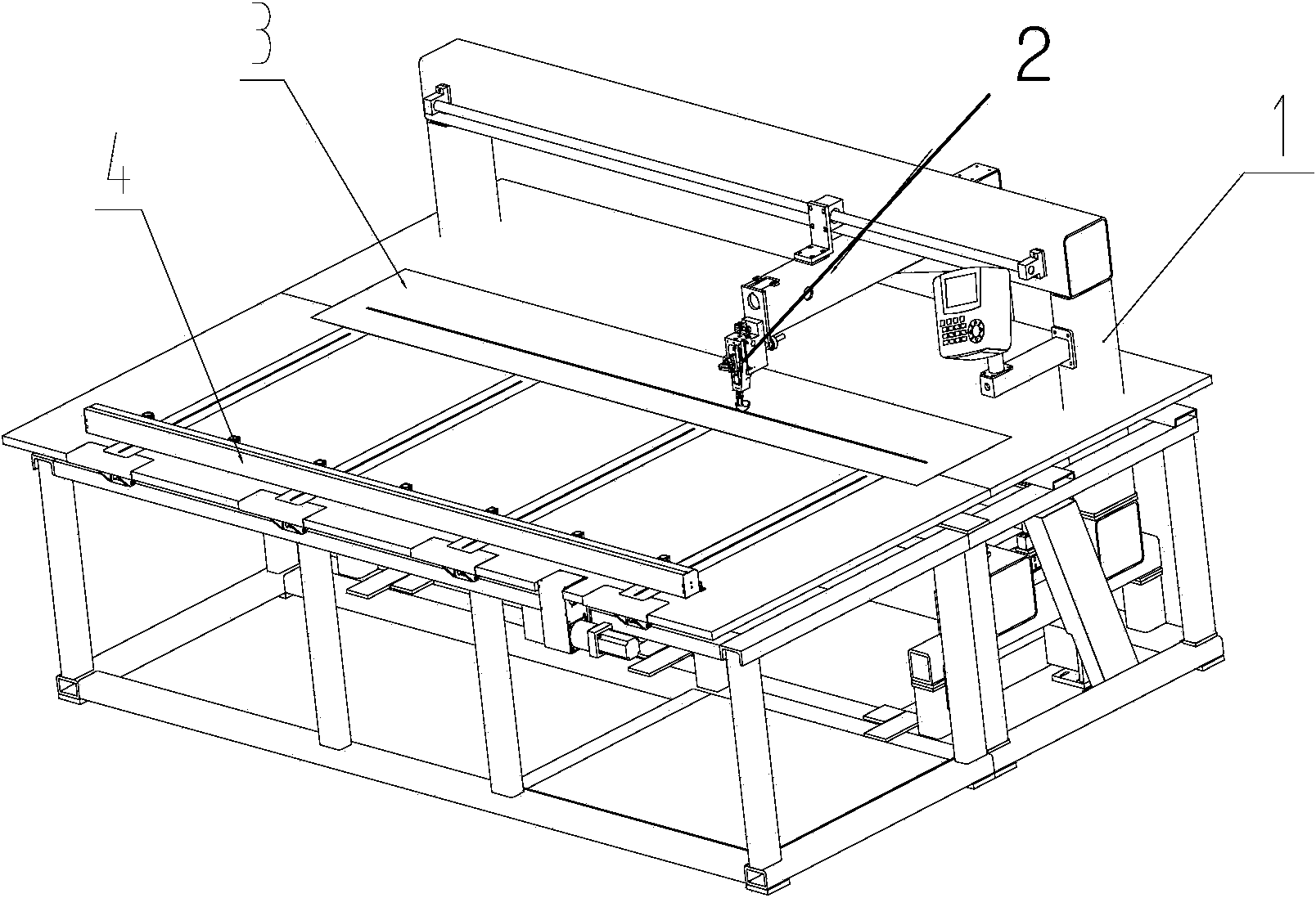 Full-automatic sleeping bag sewing machine