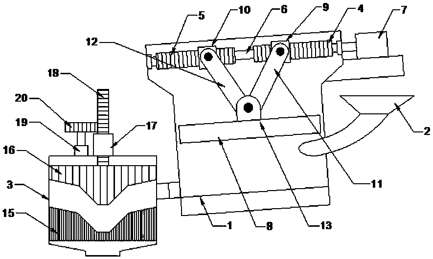 Environmental governance waste crushing treatment device