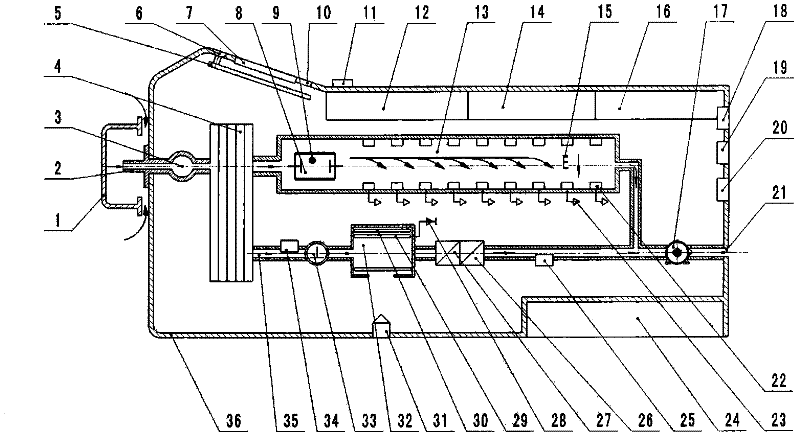 Device for qualitatively, quantitatively and quickly detecting pesticide residue on site