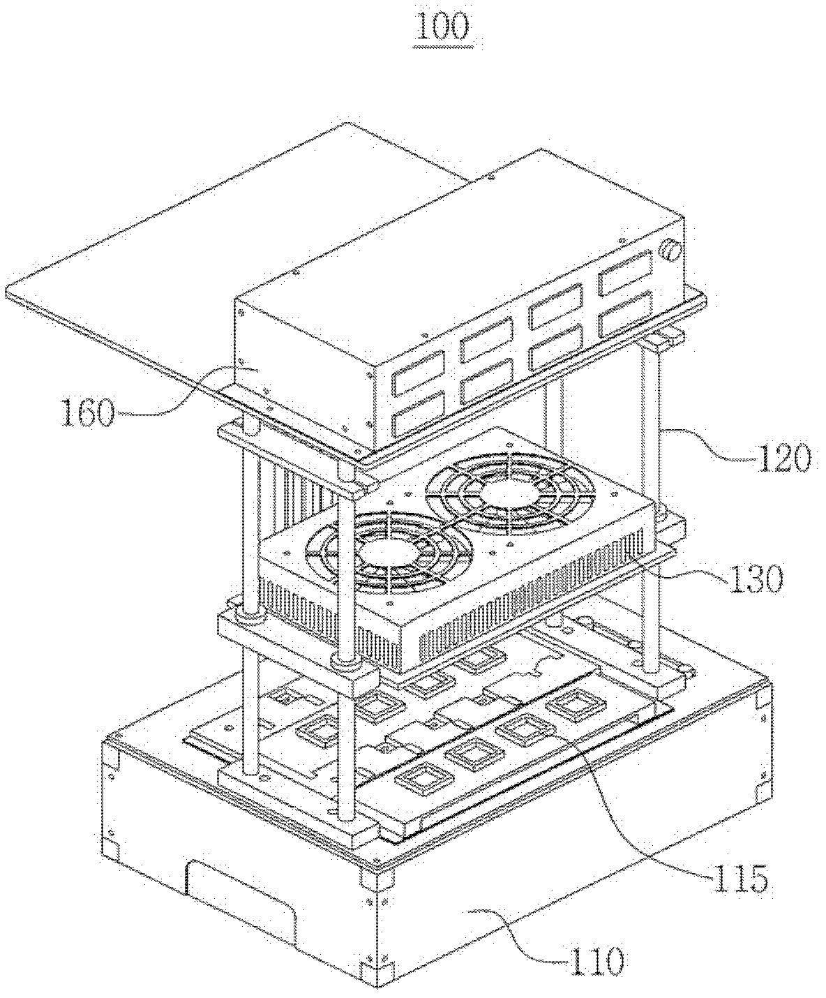 Hot/cold test equipment for nand flash memory with dehumidifying function