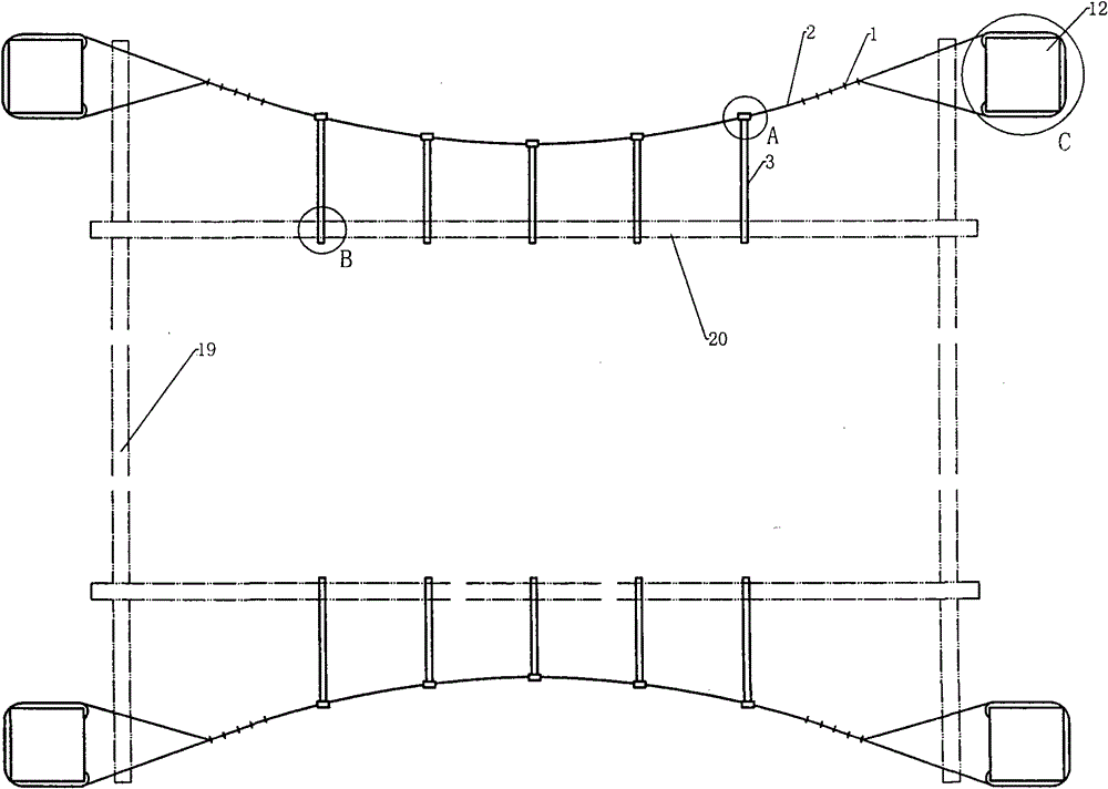 Method for fixing gangue dumping platform in process of using permanent derrick to construct well