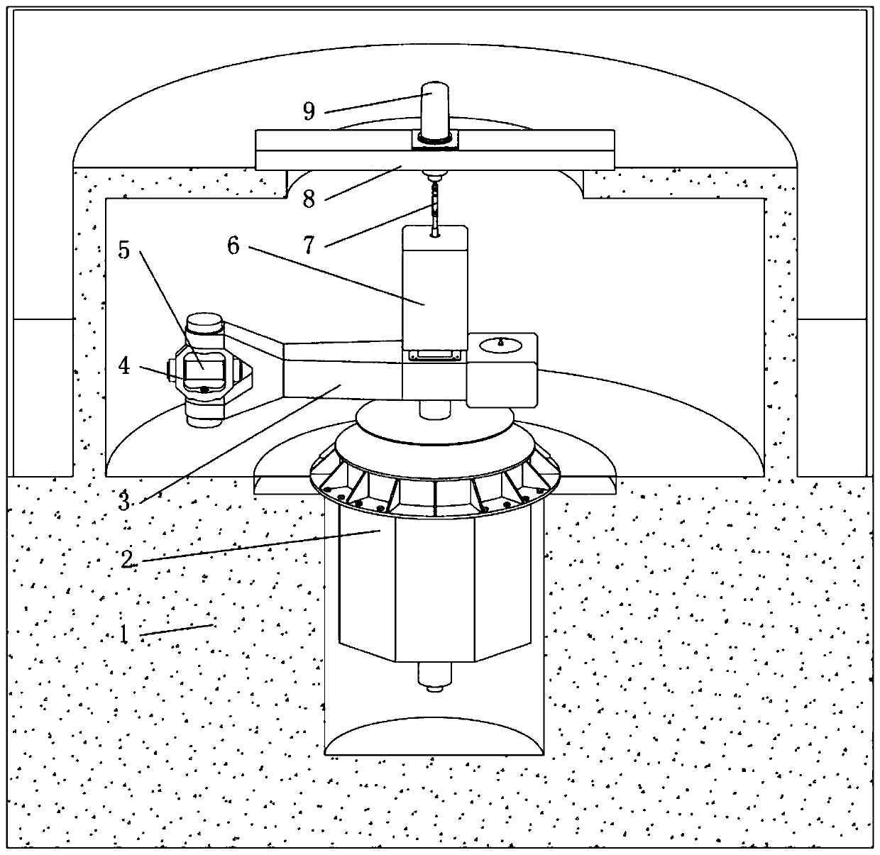 High-dynamic centrifuge overload simulation test device