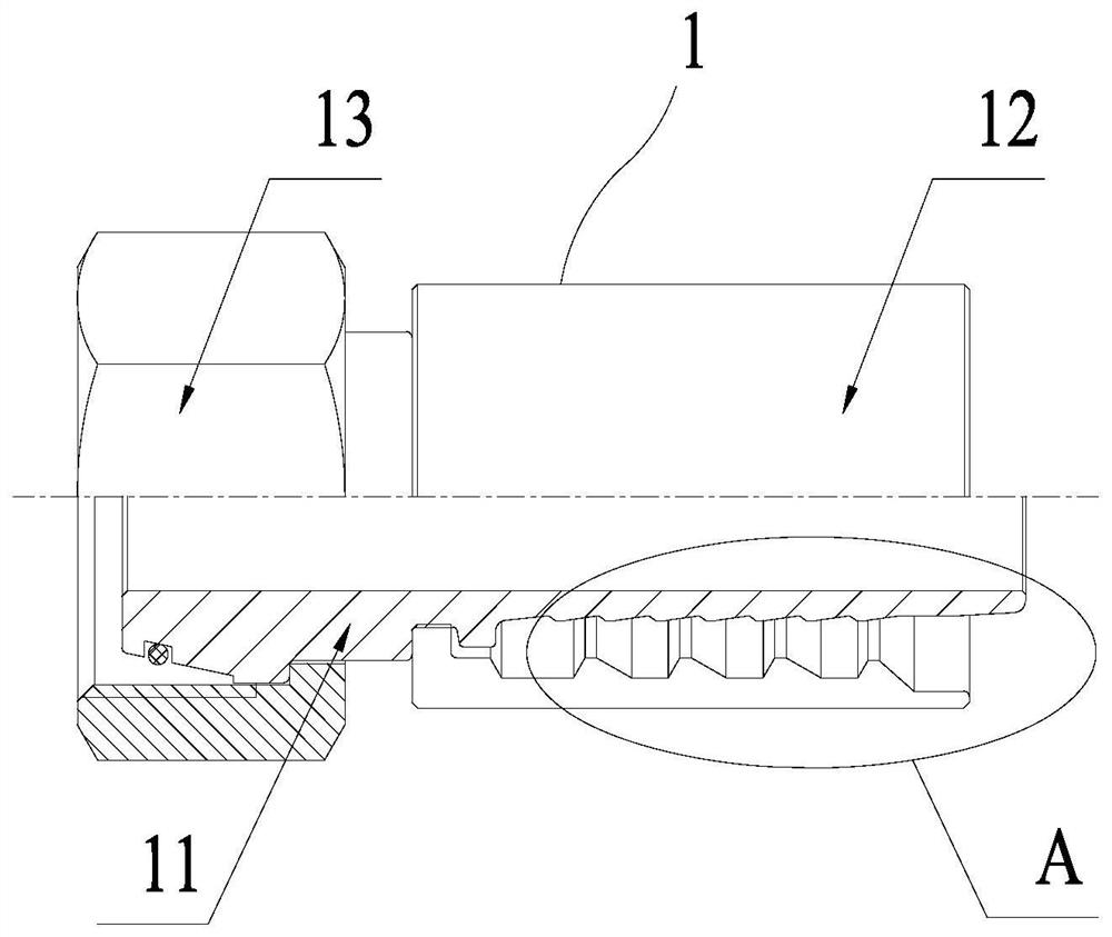 Pipe joint, hydraulic rubber pipe assembly and hydraulic system