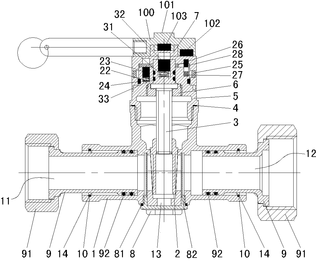 Multifunctional filtration type two-way telescoping anti-theft gate valve