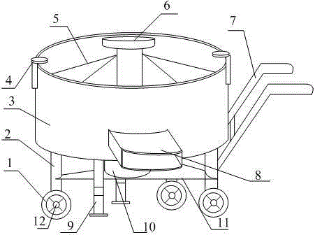 Novel small concrete mixer