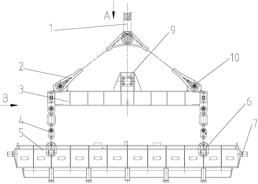 Lifting appliance for lifting tundishes