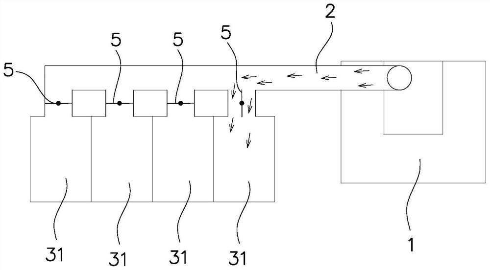 Central flue fume exhaust system and real-time automatic control method thereof