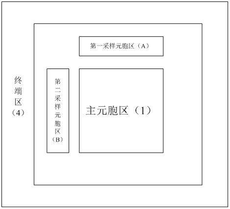 Voltage sampling structure based on SGT-MOSFET