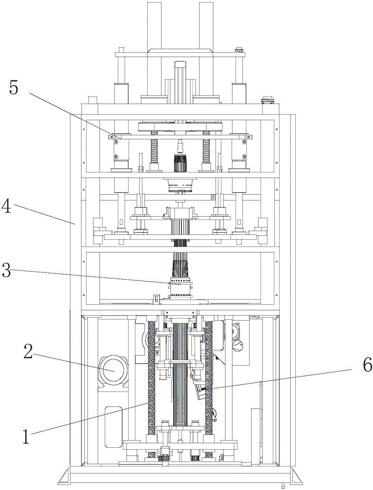 Rotary station wire inserting machine