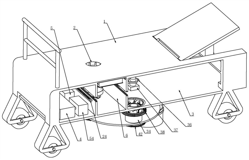 A bedside nursing device for clinical internal medicine nursing