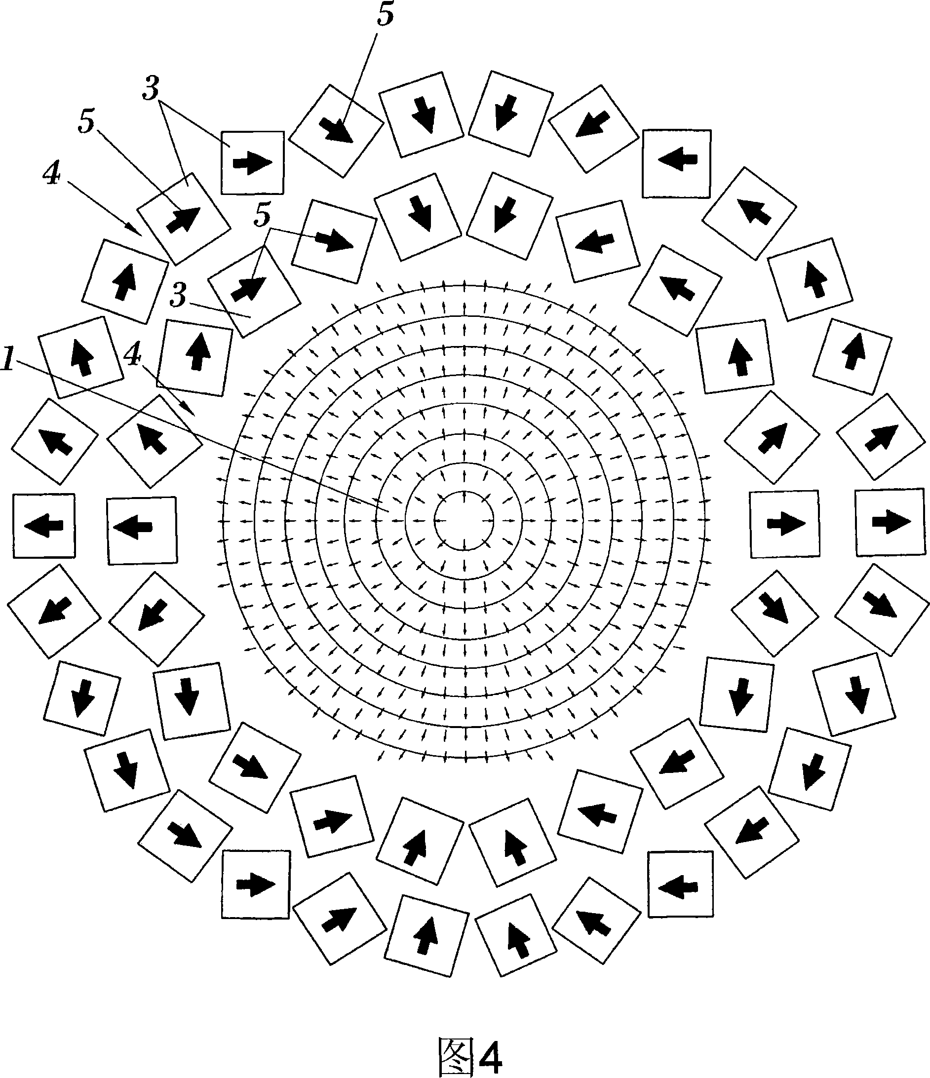 Device and method for separating magnetic particles